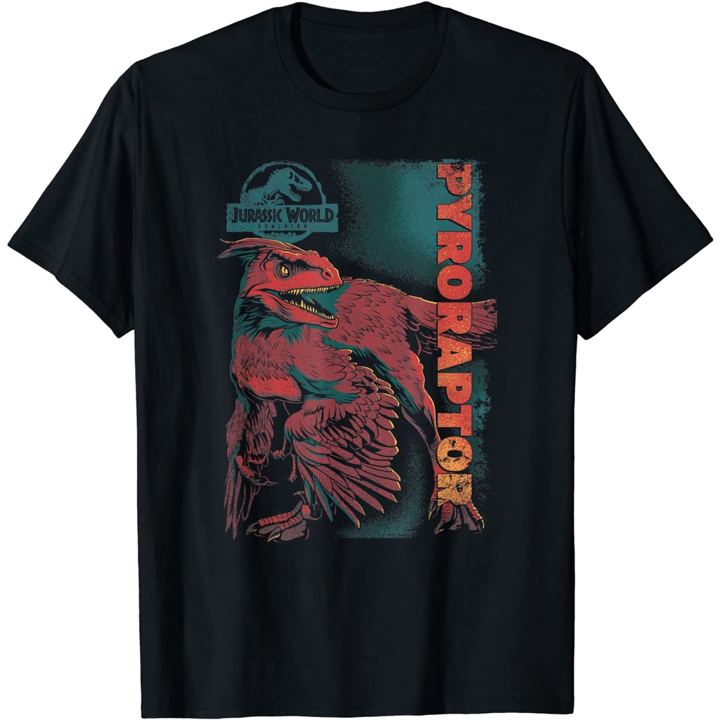 Kaos Baju Jurassic World Dominion Pyroraptor Poster T-Shirt