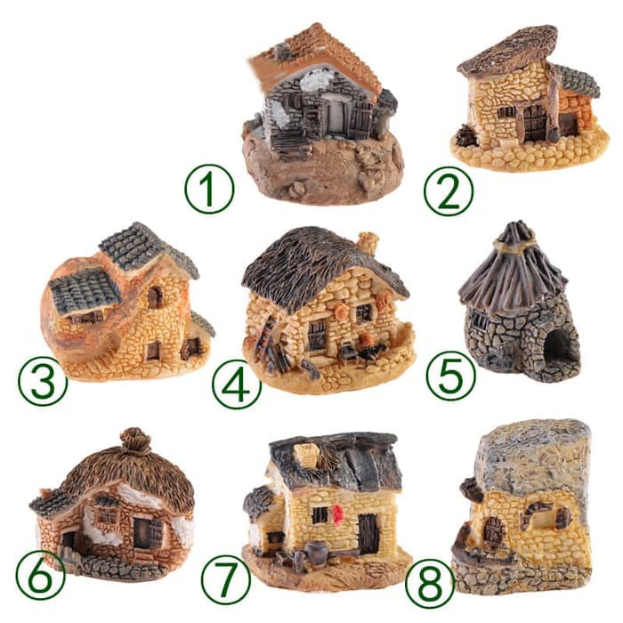 Miniatures - 8 Style Stone House