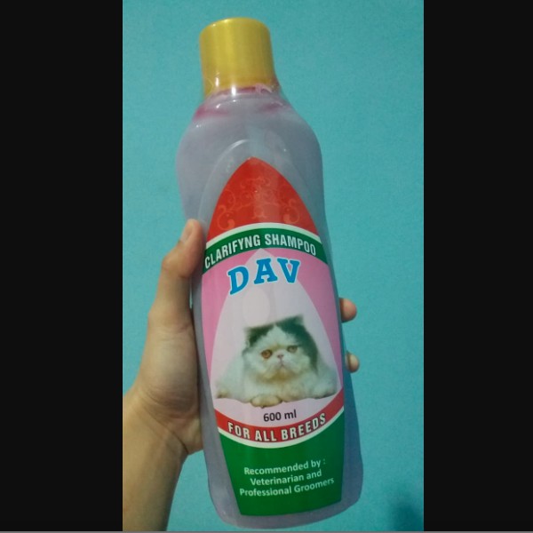 Shampo Kucing DAV 600ml Sampo Cat Clarifying Shampoo For All Breeds