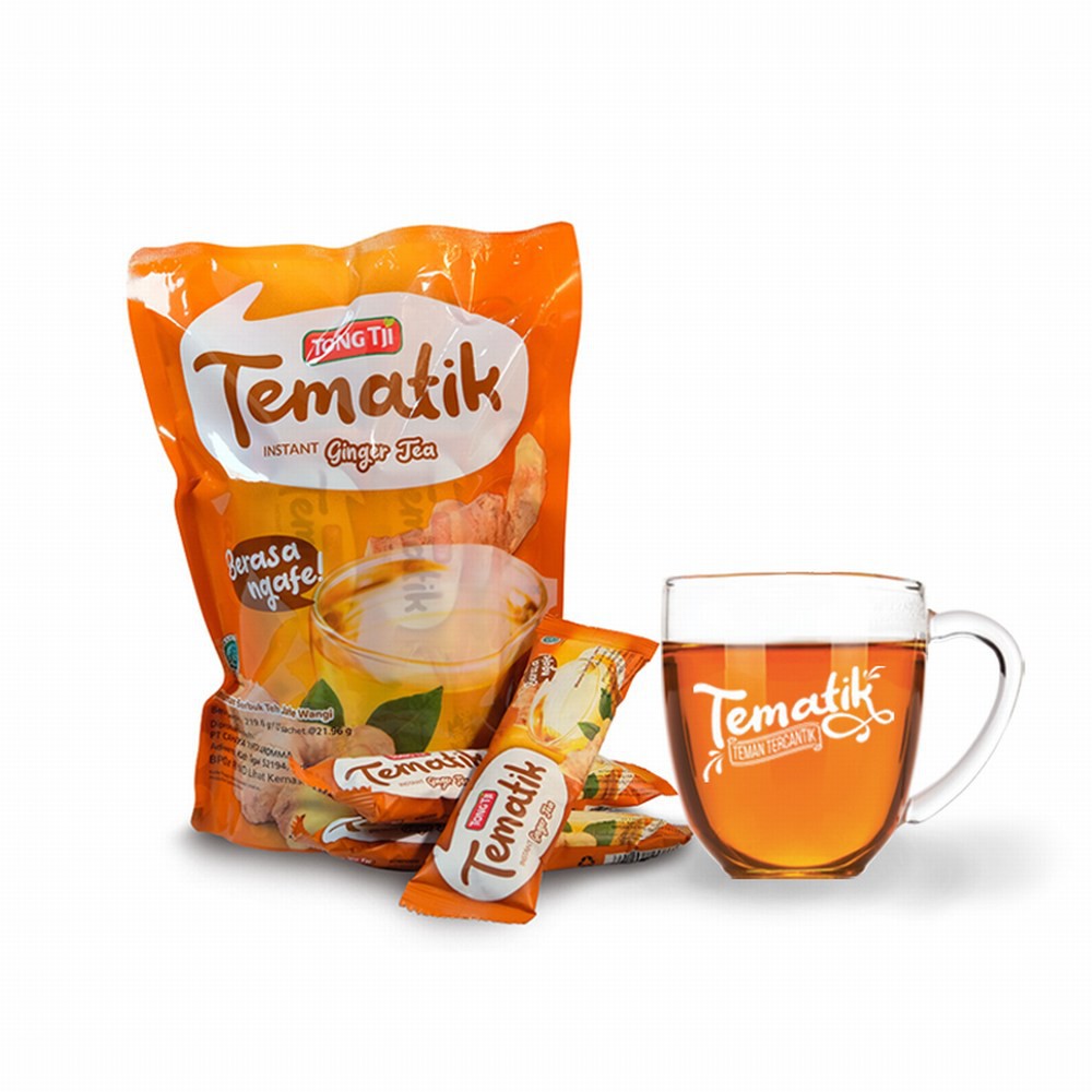 Tong Tji Bundling Tematik Ginger Tea Pouch 10s Gratis Gelas*