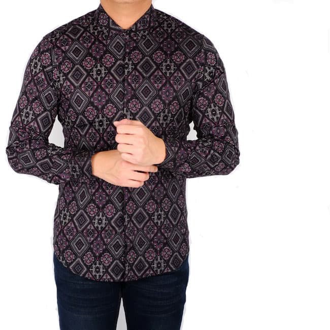 Baju Kemeja Hem Batik Pria Cowok Lengan Pendek Baju Batik Model Terbaru 2019