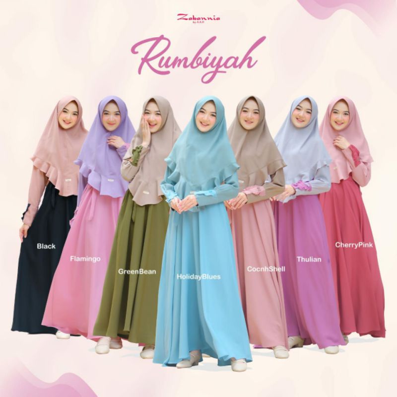 RUMBIYAH DRESS SET Gamis Set by Zabannia