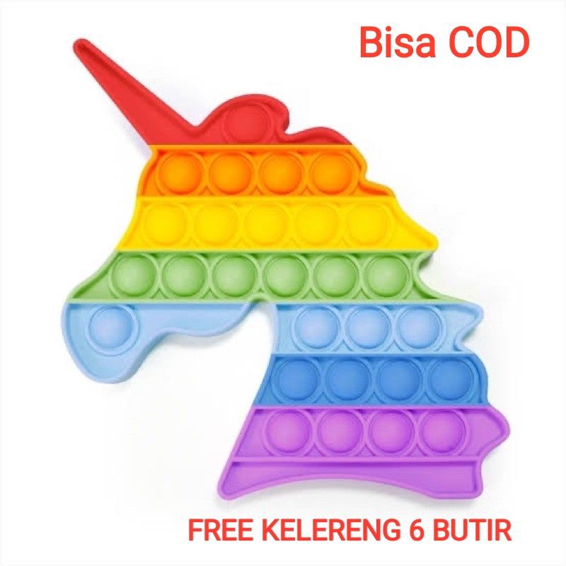 Pop It Toy karakter unicorn/ among US/Pop its/  (Free Kelereng)