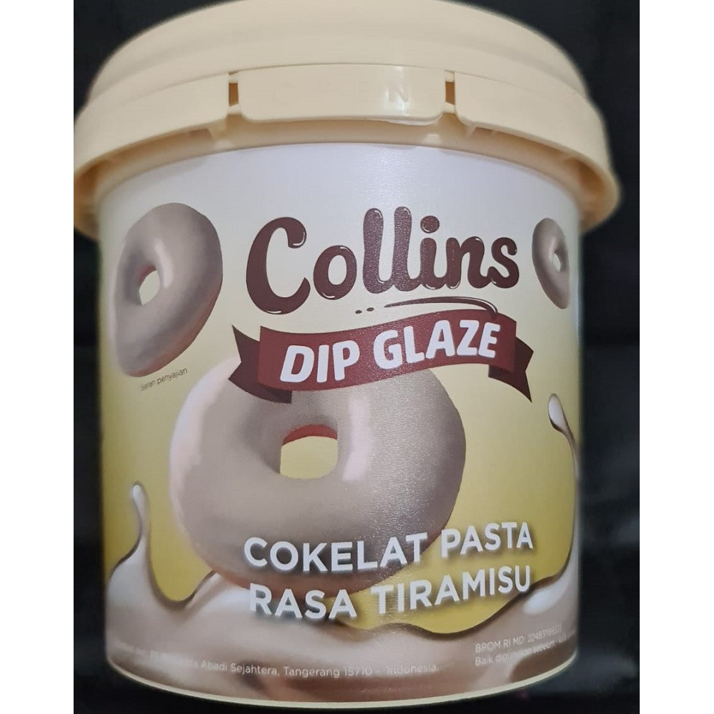 COLLINS DIP GLAZE / SELAI PASTA / TOPPING PENGHIAS KUE / DONAT 1KG