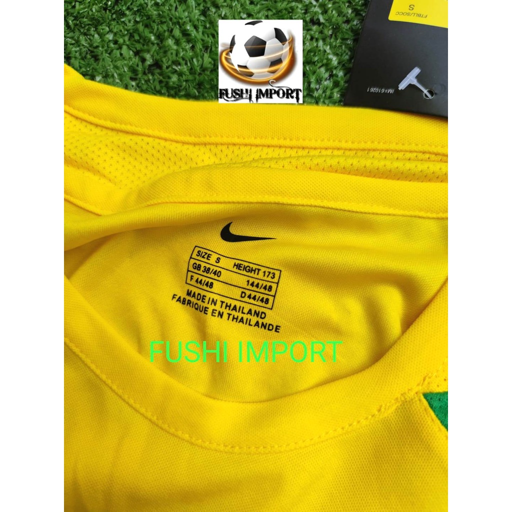 Jersey Baju Bola Retro Brasil Home 2002 ( JUARA DUNIA ) Grade Ori