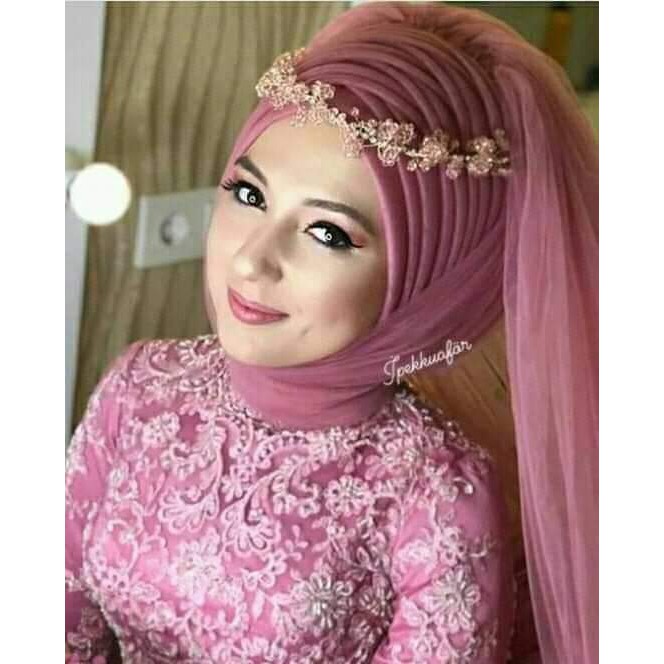 Hijab Instan Turki / Kerudung Pengantin /Hijab Wedding