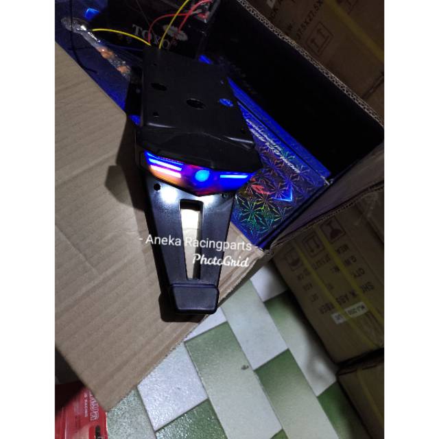 Spakbor belakang klx 3 in 1 led iron man / slebor belakang klx / stoplamp klx / undertail klx