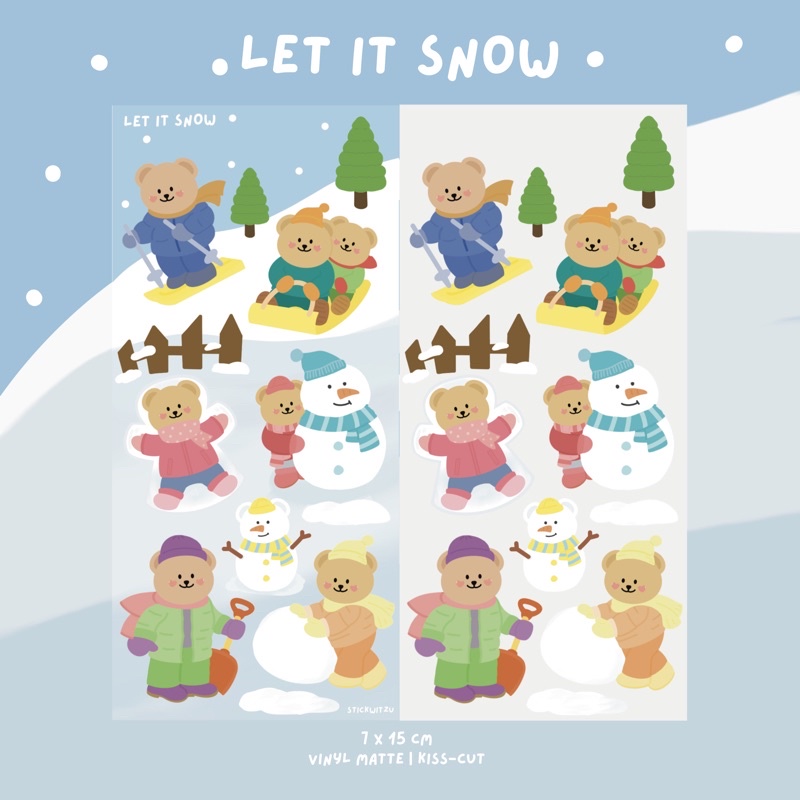 

stickwitzu - let it snow sticker sheet
