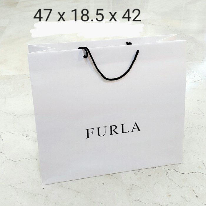 paling mantap!! Paperbag Furla polos 47 (47×18.5×42) paper bag kantong kertas asli A057361