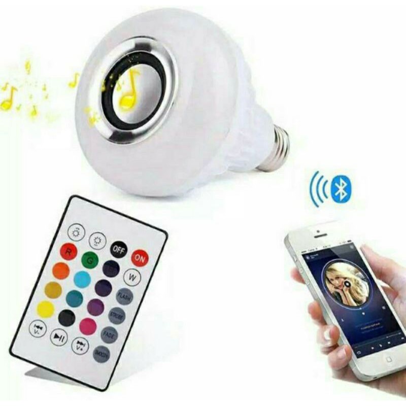 LAMPU MUSIK RGB SPEAKER BLUETOOTH CANGGIH DILENGKAPI REMOTE