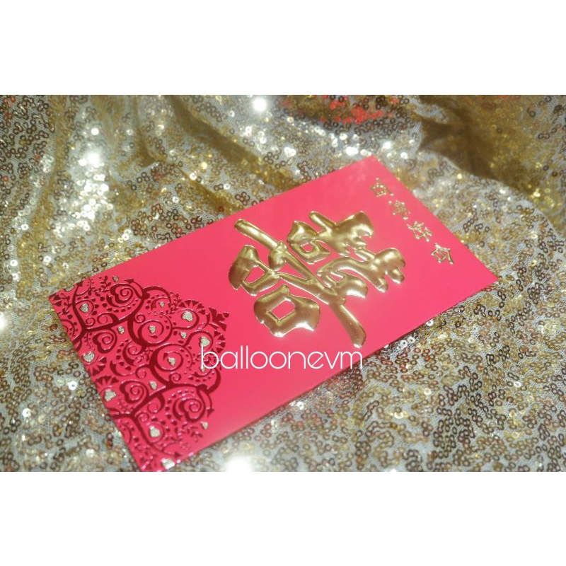 

Angpao Wedding Panjang 6lembar / angpao sangjit / angpao double happiness