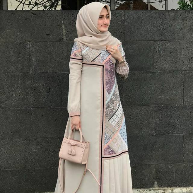 Baju Gamis Lebaran Alifaa Dress by Javina Official
