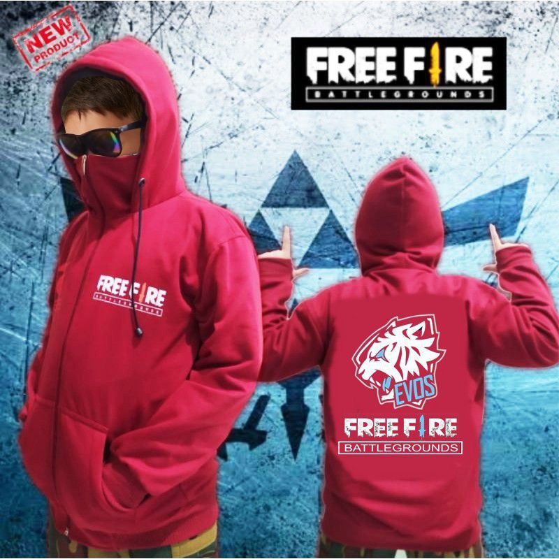 (BISA COD) TERLENGKAP JAKET NINJA /JAKET ANAK LAKI- LAKI / SWEATER HOODIE FREEFIRE BAHAN TEBAL|UNISEX| Usia 7 - 15 thn.