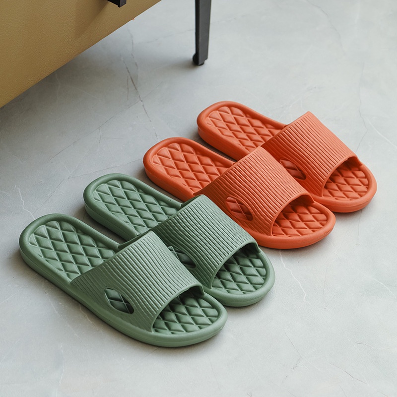 HC Sandal Slop Karet Polos Rumah 6495 Sendal Rumah Berkualitas Model Zigzag Sendal Kamar Mandi EVA Empuk Sendal Karet Couple Garis Home Slipper Anti Slip Wanita Pria Gaya Korea Murah Import-4