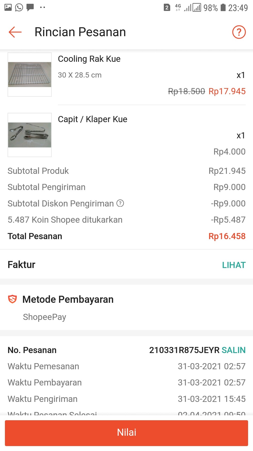 Capit / Klaper Kue