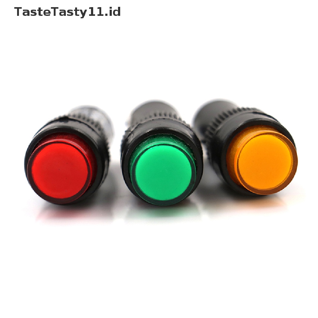 (TasteTasty) Lampu Indikator Sinyal LED AC / DC 10mm Untuk panel pilot