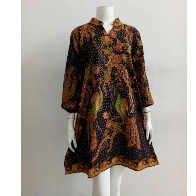 NHARU BATIK LENGAN BALON | AYU BELLANI DRESS BATIK BUSUI FRIENDLY -LANGITJUA BATIK SOLO