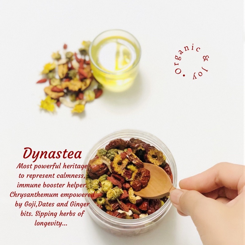 Organic&amp;Joy• Dynastea Herbs Tea/Teh herbal (Non-teablend,Teh bunga chrysant,teh goji berry,teh angco,teh baby krisan,baby chrysant,teh herbal cina)