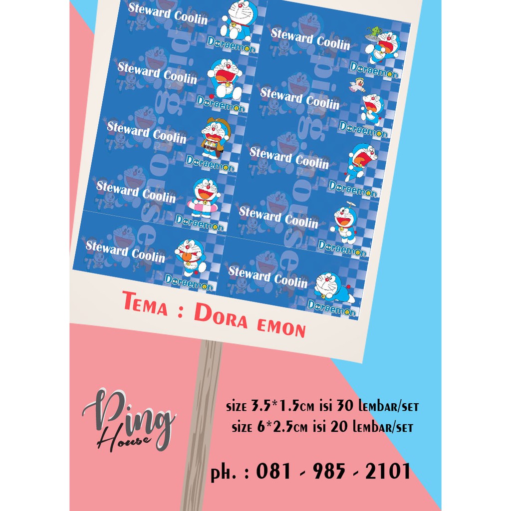 

Cetak Stiker Label Nama Tema by Request