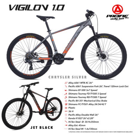 Sepeda Gunung / MTB 27.5" Pacific Vigilon 1.0