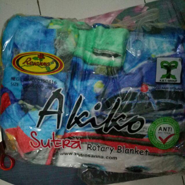 Selimut Bulu Rosana Akiko Sutra Rotary Uk.150x200 (motif Ada Dipilihan Produknya Y Sis)