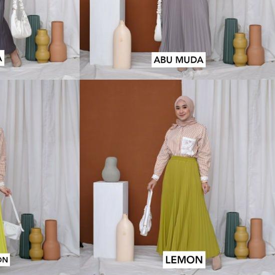 ✱ Rok plisket premium import tebal ✤