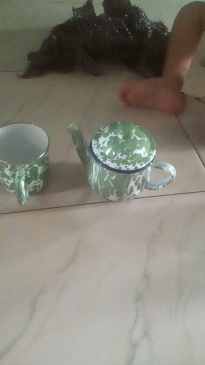 Teko Ekonomi Blirik Hijau 12cm (sekilo Muat 4)