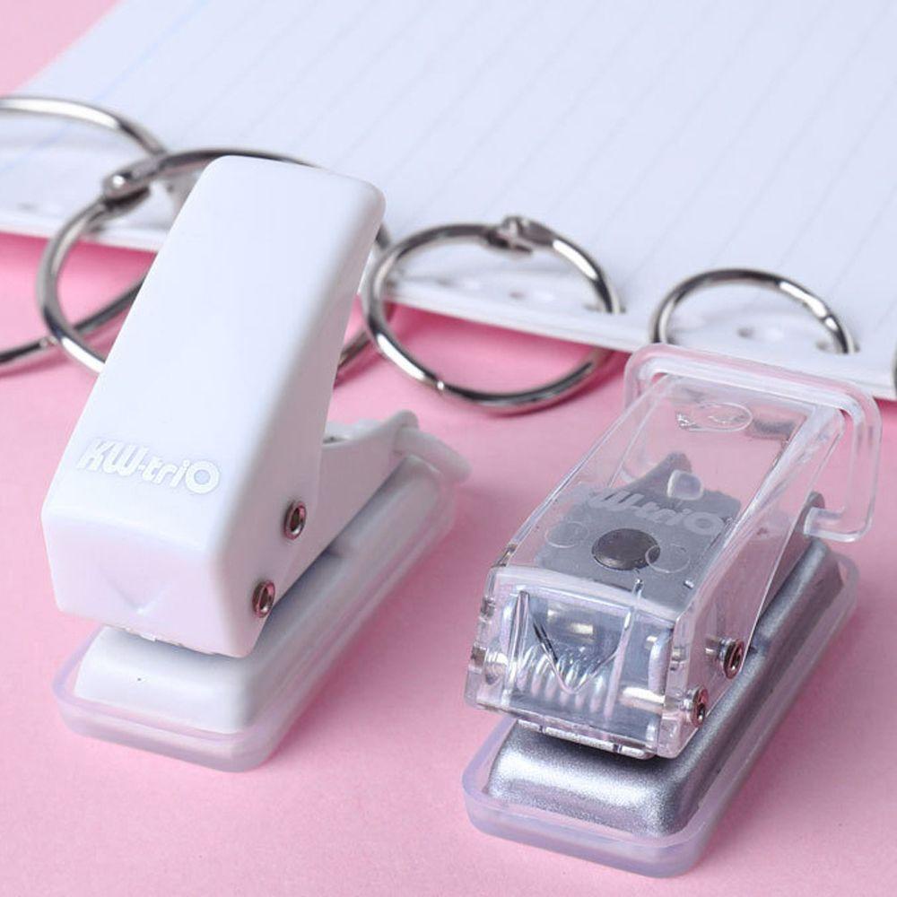 Lanfy Hole Punch School Warna Solid Pemotong Kertas Alat Tulis Kantor Mengikat Perlengkapan Punching|Alat Pelubang Kertas Single Paper Puncher