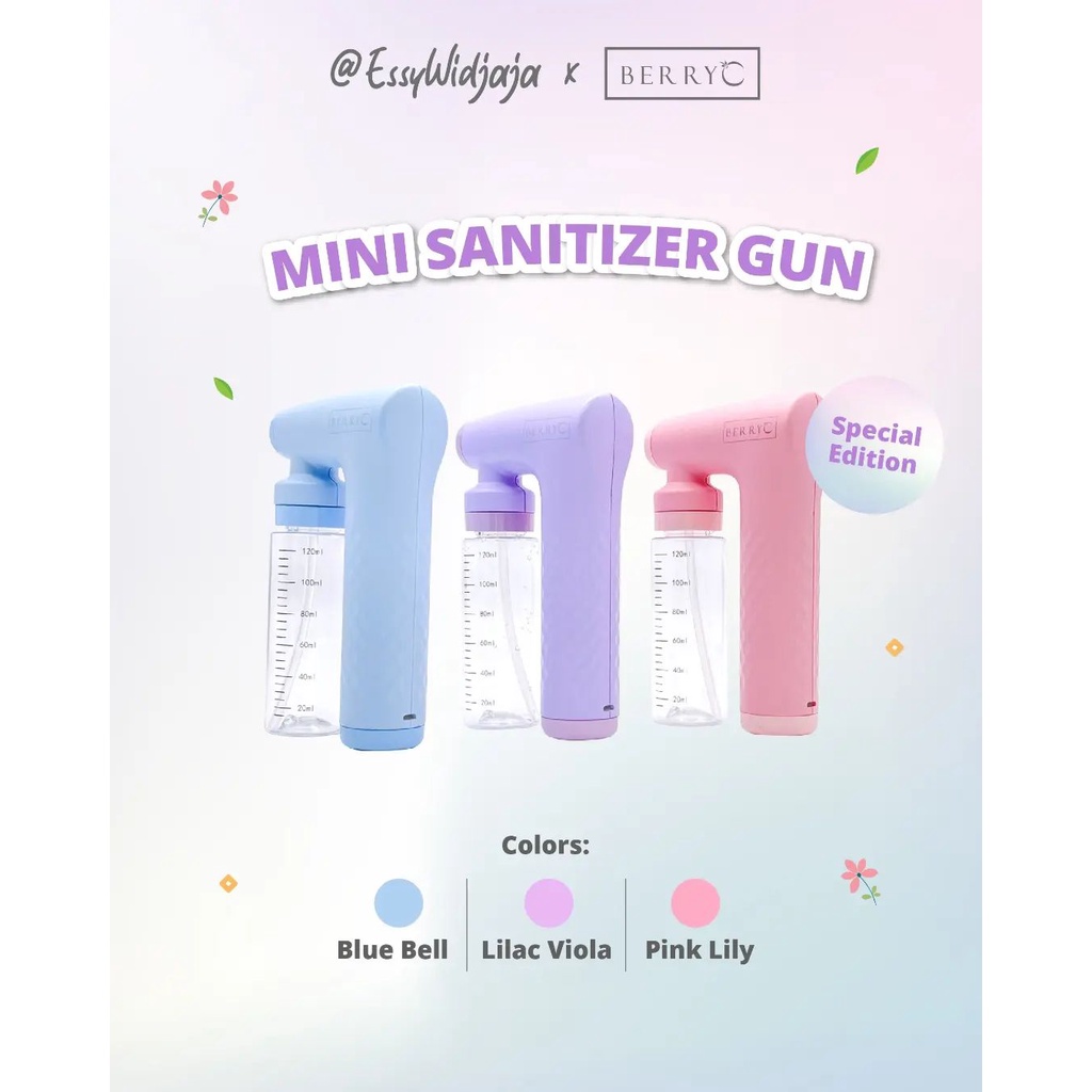 BerryC x EssyWidjaja Mini Sanitizer Gun Rechargable &amp; All Pupose