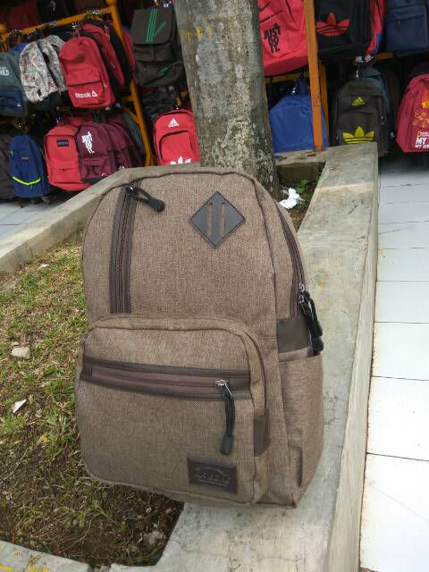 Tas Ransel Laptop Tas Punggung Pria Wanita Tas Sekolah Cewek cowok Nilon