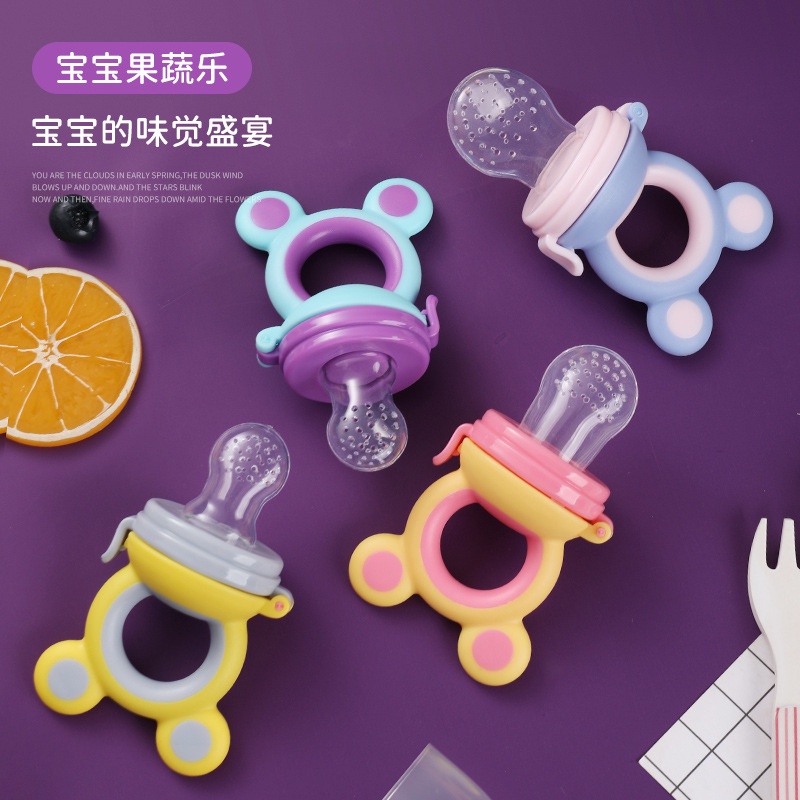 (Pimenova) Empeng Buah Sayuran Bayi Lucu Dot Bayi Baby Fruit Food Feeder motif mickey