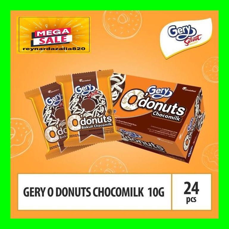 

Chrnar Gery O Donuts Chocomilk -10G By Garudafood (Jatop4) / Box Chch50D