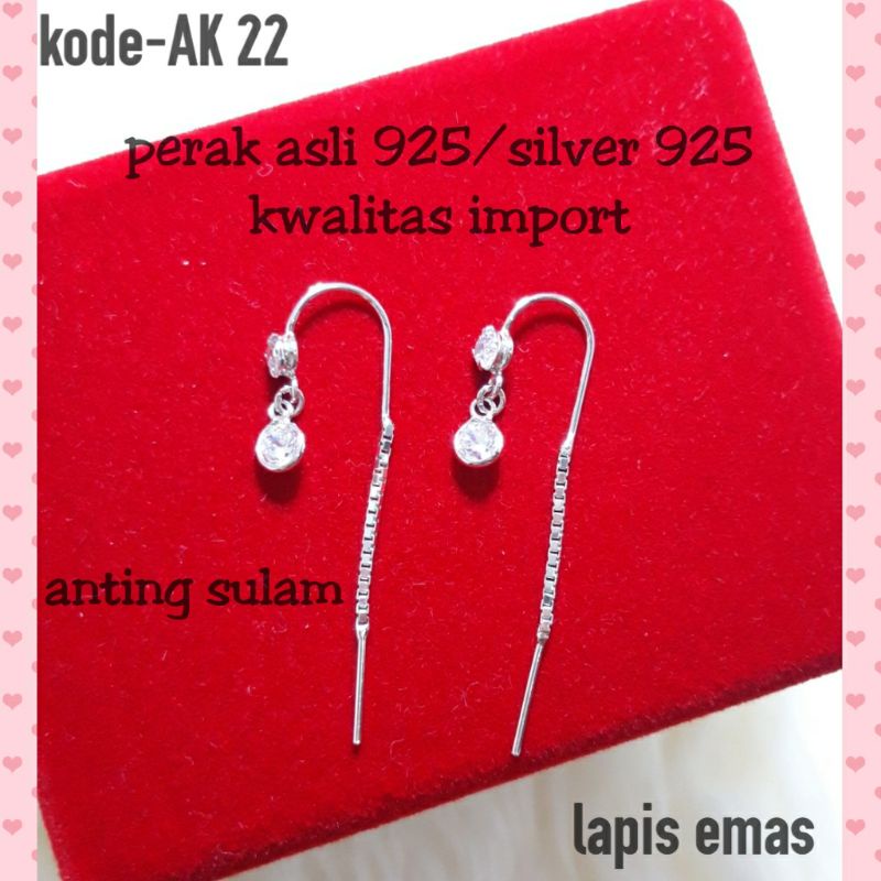 ANTING KAIT/ANTING SULAM/ANTING PANJANG/ANTING KAIT SULAM/ANTING UNIK/ANTING KAIT PERAK/SILVER 925