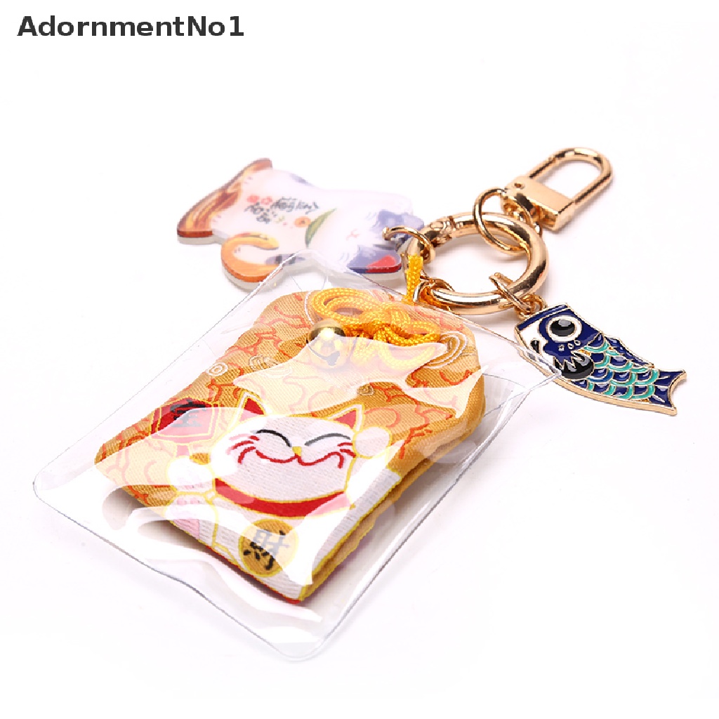 (AdornmentNo1) 1pc Gantungan Kunci Maneki Neko Misfortune Lucky