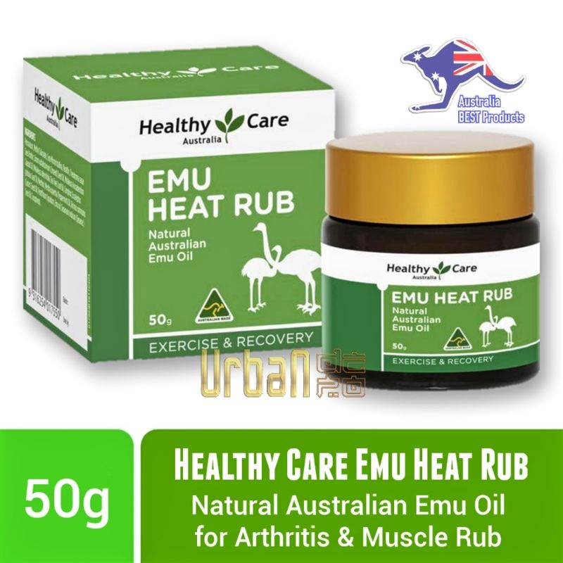 Jual Healthy Care Emu Heat Rub 50g - Natural Australian Emu Oil for ...