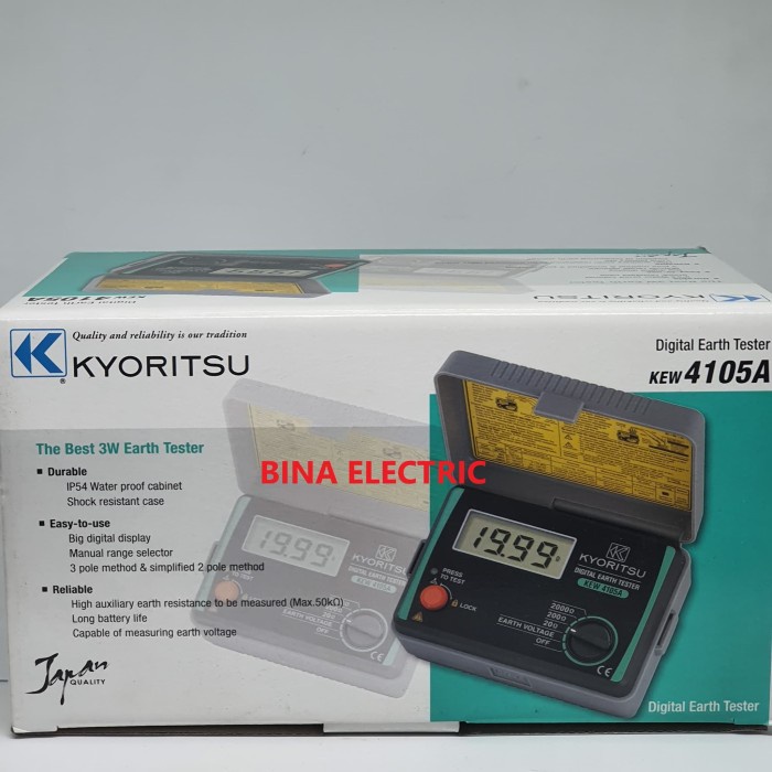 Digital Earth Tester Kyoritsu 4105A Kyoritsu Kew 4105 A Tester Magger