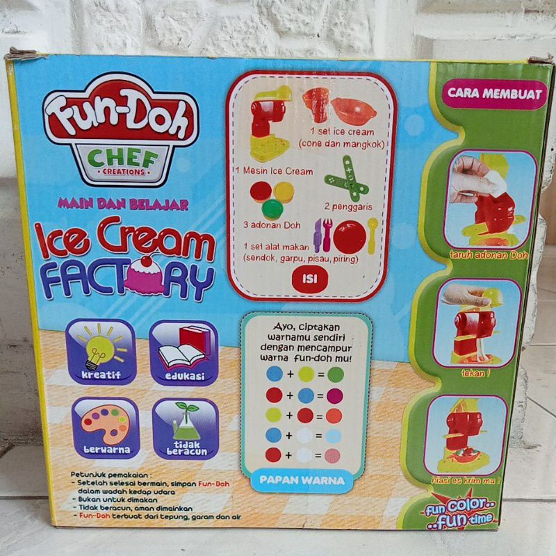 28041 - Mainan Malam Plastisin Fundoh Ice Cream Factory Fun-Doh Alat pembuat es krim 28041