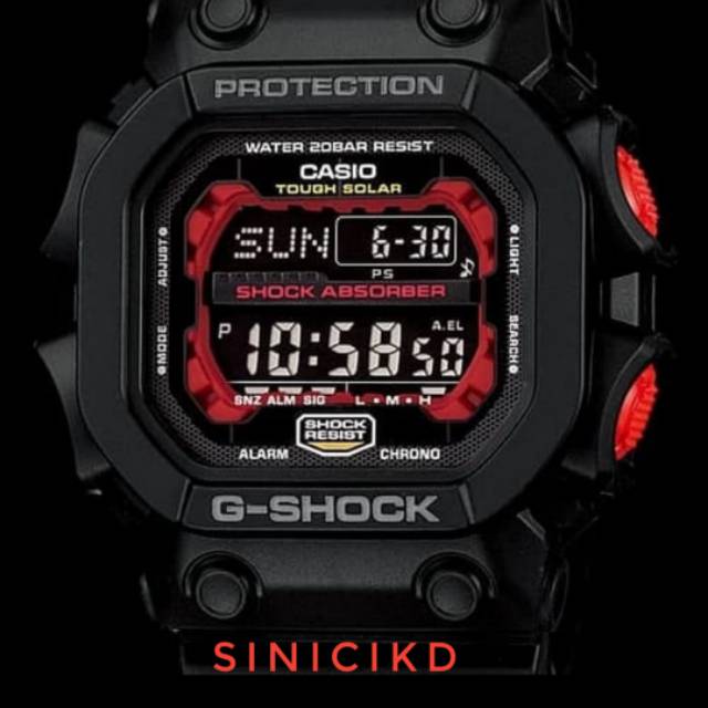 Jam tangan Pria Merk Casio G-Shock GXW Merah