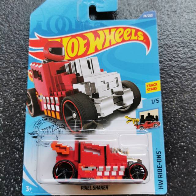 Hot Wheels Pixel Shaker merah hotwheels