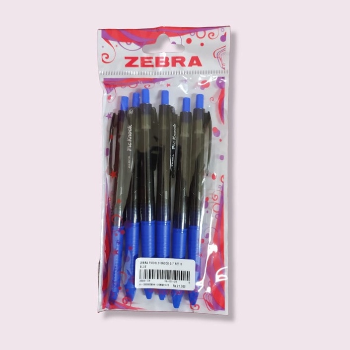 

Gramedia Medan - ZEBRA PICCOLO KNOCK 0.7 SET 6 BLUE