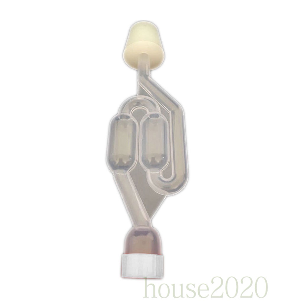 [house2020]Wine Bottle Airlock Homebrew Air Lock Bubble Grommet Oneway Exhaust Water Check Seal Valve