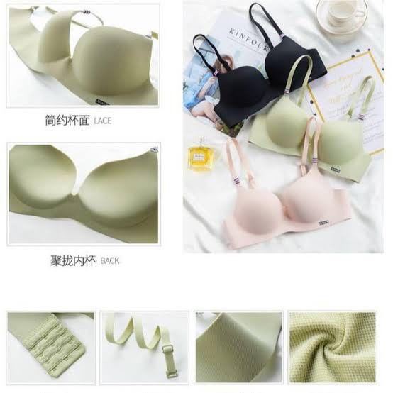 JUTSYLE PUSH UP BRA SEAMLESS CUP BH TANPA KAWAT GOOD QUALITY