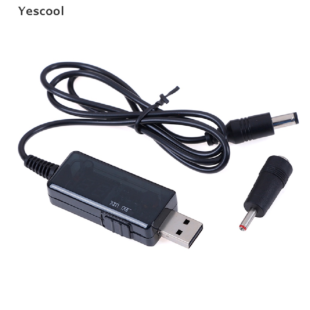 Yescool Kabel booster Usb 5V step up Ke 9V 12V 1A