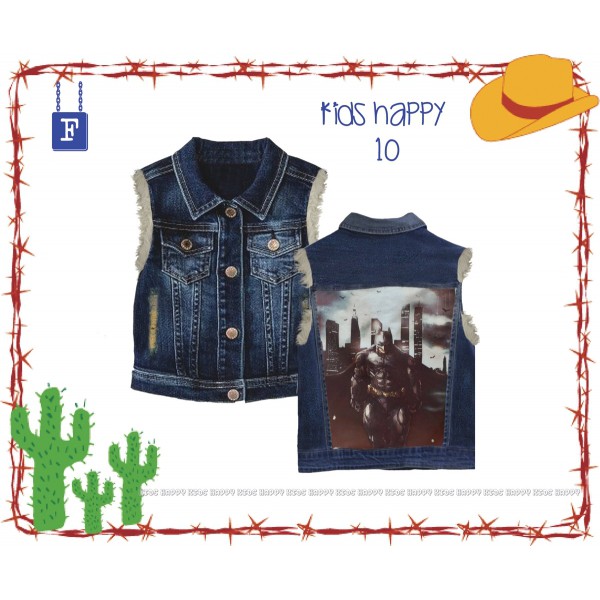 jaket jeans anak laki-laki 1 tahun batman