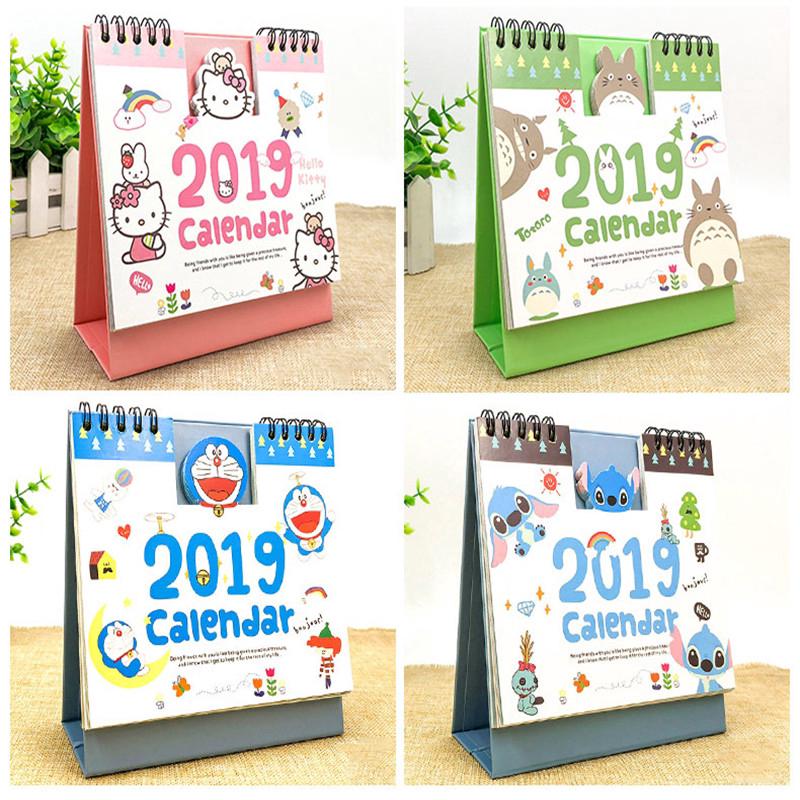 Kalender Meja  2021 Motif Kartun Lucu  untuk Dekorasi  Rumah 