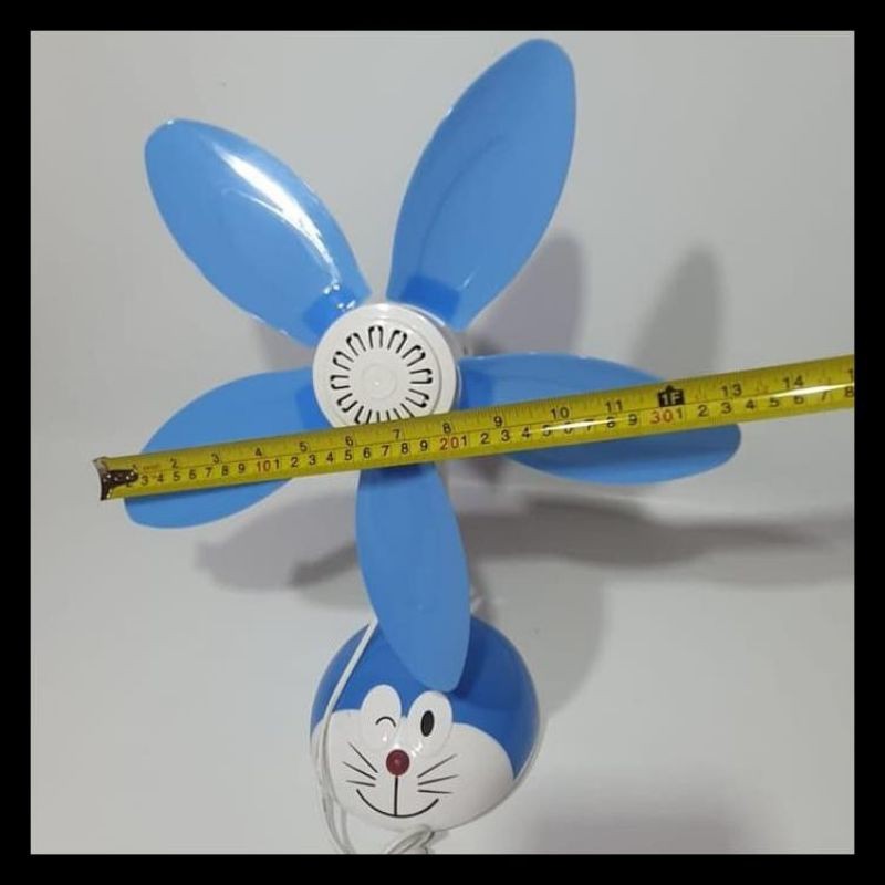 Minifan doraemon kyzuku  kipas angin baling2 duduk dan dinding 2in1