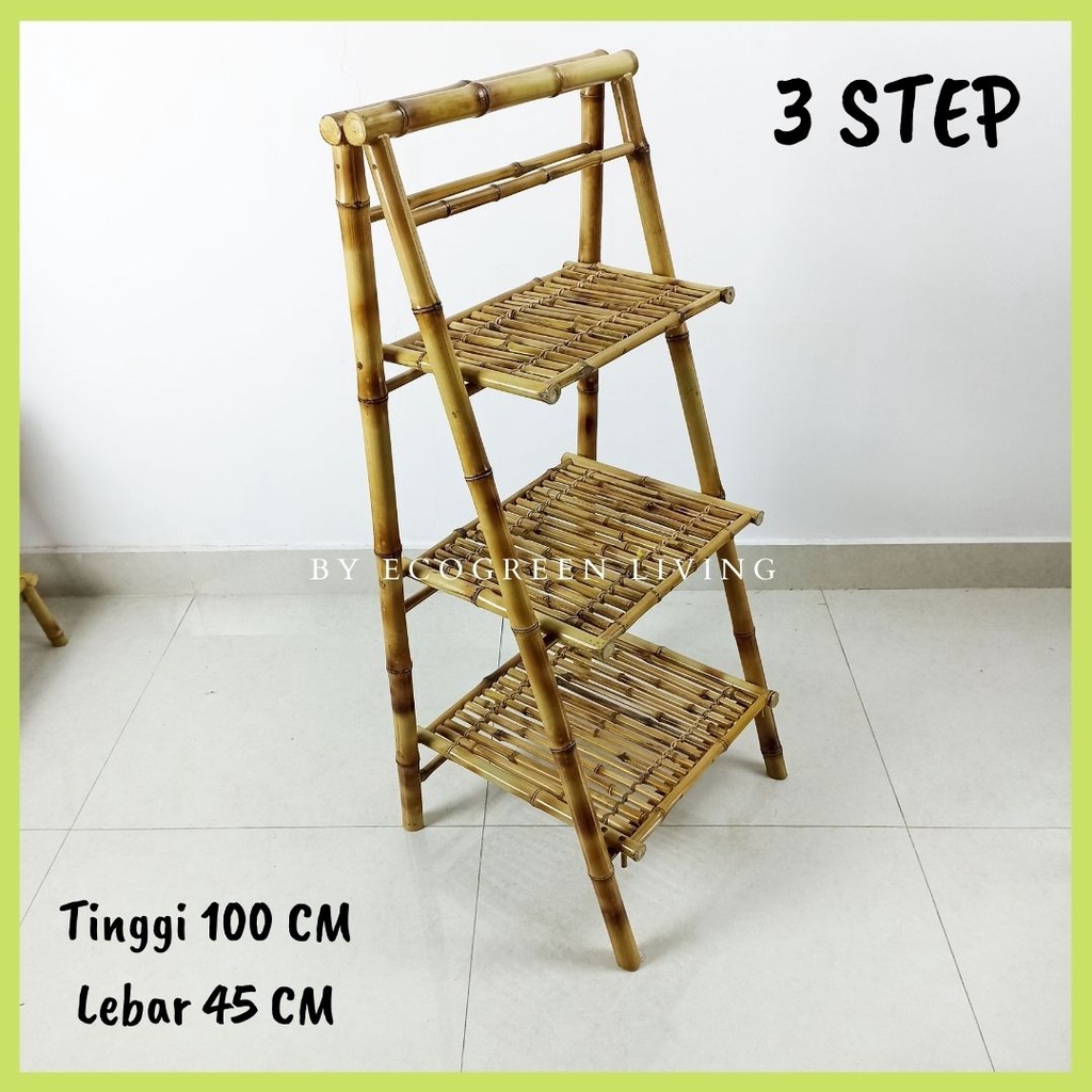 RAK LIPAT BAMBU ASTHETIC / RAK SUSUN / FOLDING RACK / STANDING RAK / RAK SERBAGUNA