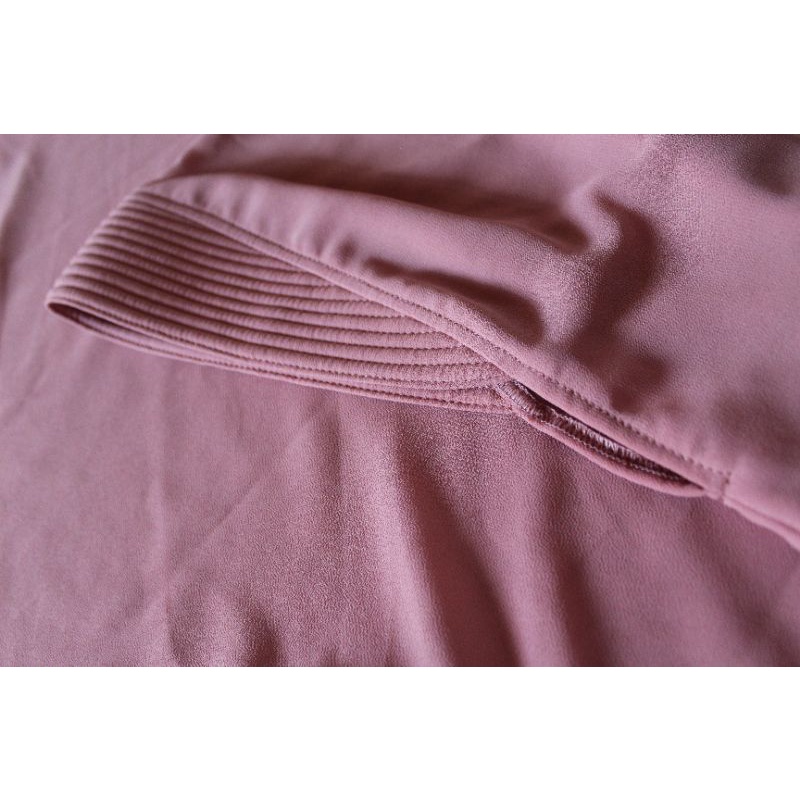 Khimar 2 Layer Jumbo Ceruty Babydoll Armani Pad Antem Kerudung Syari Jumbo Ceruti Hijab 2 Layer Jilb