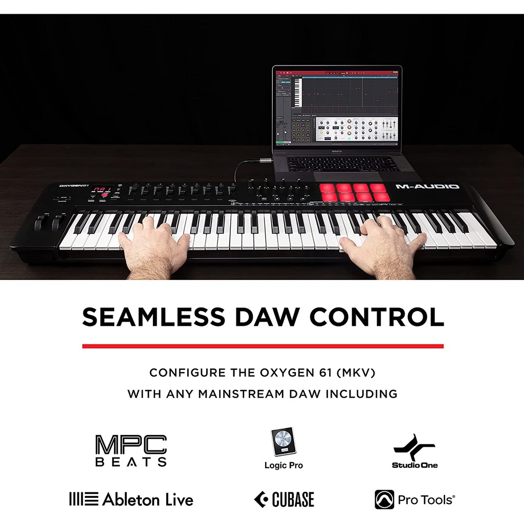 Jual M-Audio Oxygen 61 MKV MK V MK 5 Midi Controller Keyboard  Indonesia|Shopee Indonesia