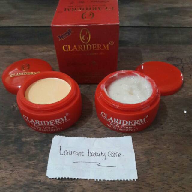 Cream Clariderm siang malam bpom